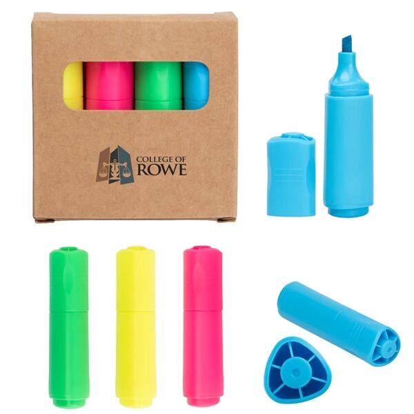 Main Product Image for Custom Printed 4-In-1 Mini Highlighter Set