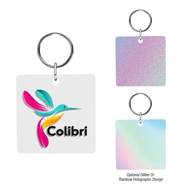 Main Product Image for USA Made Full Color Acrylic Key Tag - Square