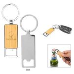 Buy Laser Engraved Bristol Bamboo Key Tag With Bottle Opener
