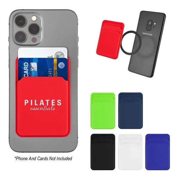 Main Product Image for Custom Printed Silicone Magnetic Phone Wallet