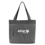Buy Custom Printed Reflective Zippered Tote Bag with RPET Mesh