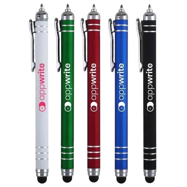 Main Product Image for Custom Printed Genoa Gravity Recycled Aluminum Stylus Pen