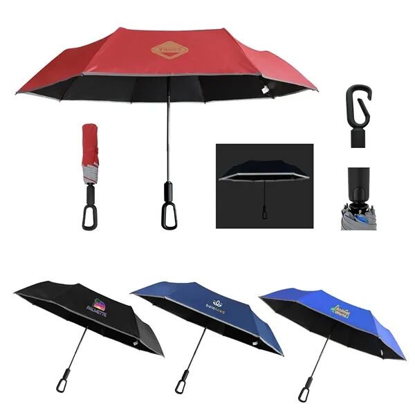 Main Product Image for Custom Ridgeline 46- Arc Reflective Umbrella w/Carabiner Handle