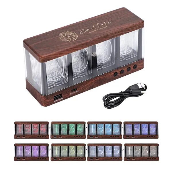 Main Product Image for Custom Printed Vintage Clock with Analog-Like Display