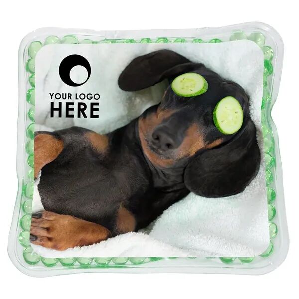 Main Product Image for Custom Printed Chill Square Aqua Pearls Hot/Cold Pack