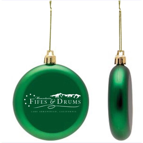 Main Product Image for Custom Printed Green Shatterproof Ornament