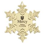 Buy Custom Printed Gold Snowflake Ornament