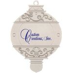 Buy Custom Printed Silver Bulb Shape Ornament