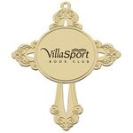 Buy Custom Printed Gold Cross Ornament