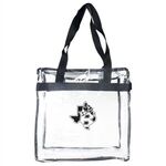 Buy Custom Printed Clear Zippered Stadium Tote Bag