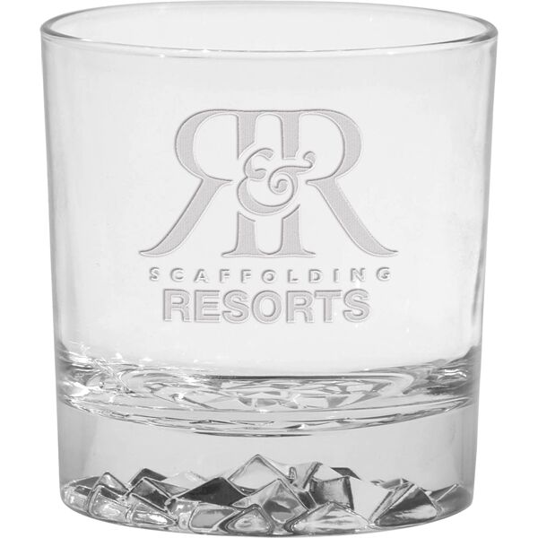 Main Product Image for Deep Etched Glacier OTR Glass 11.5 oz