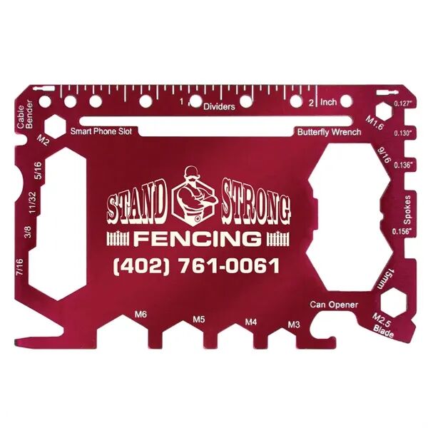 Main Product Image for Custom Printed Stainless Steel Survival Tool w/ Leatherette Case