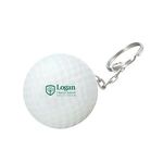 Buy Custom Printed Golf Ball Shape Stress Ball Keychain.