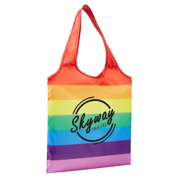 Main Product Image for Custom Printed Pride Rainbow Tote Bag.