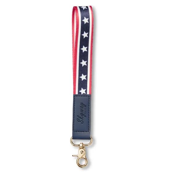 Main Product Image for Debossed USA Patriotic Wrist Strap Keychain