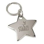 Buy Laser Engraved Star Shaped Metal Keychain