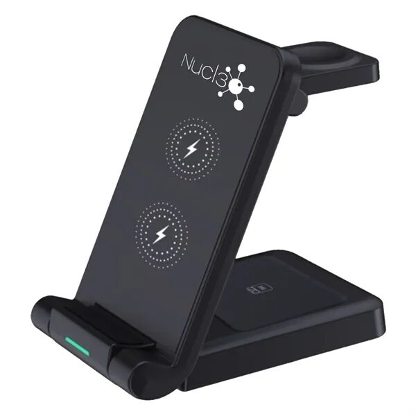 Main Product Image for Custom Printed 15W 3-IN-1 Fast Charge Wireless Charging Station