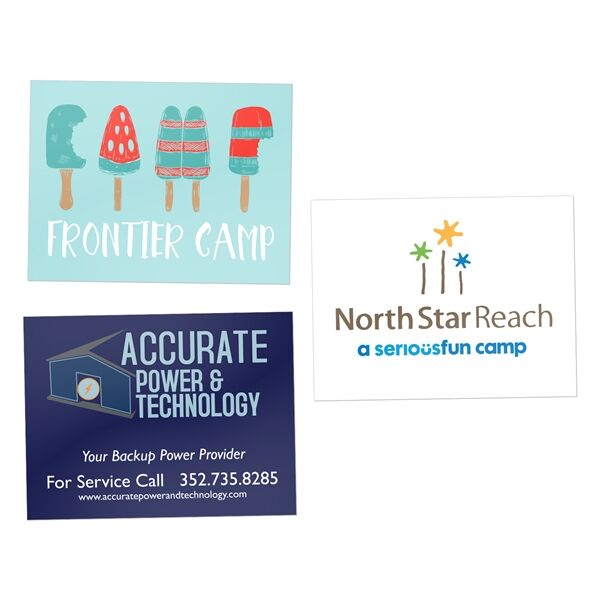 Main Product Image for Full Color Rectangle Water-Resistant Sticker 3" x 4" 