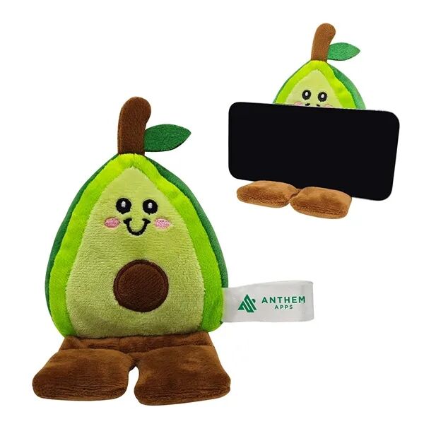 Main Product Image for Custom Logo Phone Pals(TM) Weighted Plush Phone Holder - Avocado