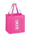 Buy Custom Logo Breast Cancer Awareness Pink Grocery Bag