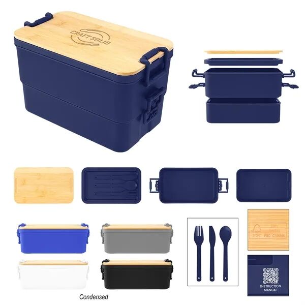Main Product Image for Laser Engraved Mega Bites Stackable Bento Box