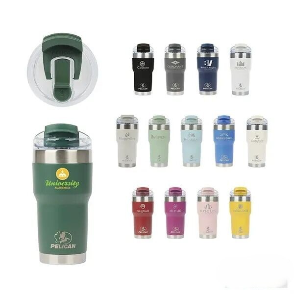 Main Product Image for Branded Pelican Traveler(TM)Stainless Steel Travel Tumbler 22 Oz