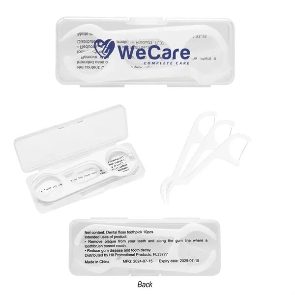 Main Product Image for Custom Printed Dental Flosser Pick Kit 10 Pc.