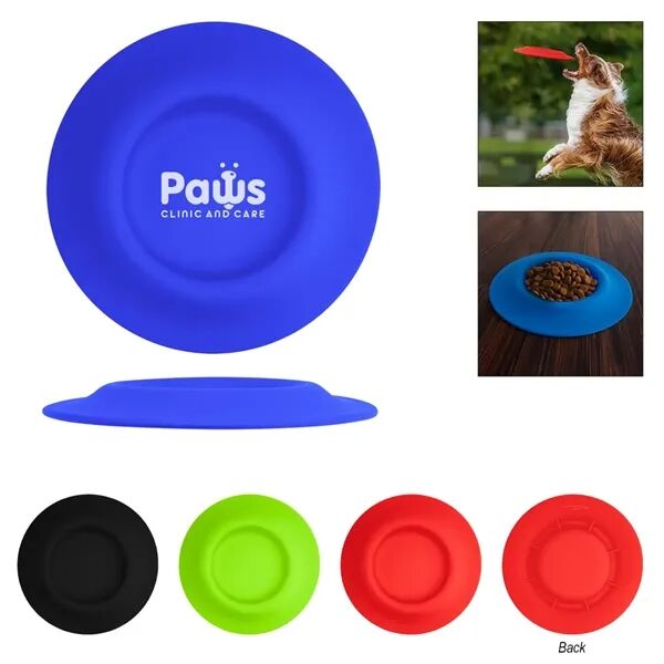 Main Product Image for Custom Printed 2-In-1 Flying Disc Pet Bowl
