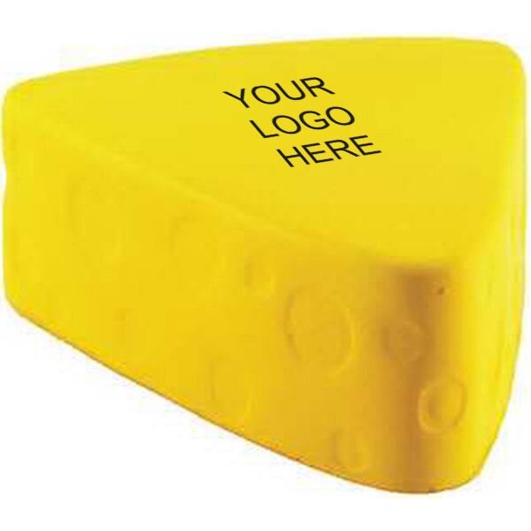 Main Product Image for Custom Printed Cheese Wedge Stress Reliever