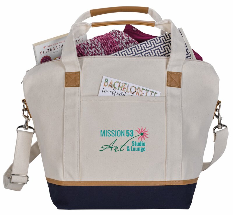 Main Product Image for Custom Printed Skipper Cotton Duffel