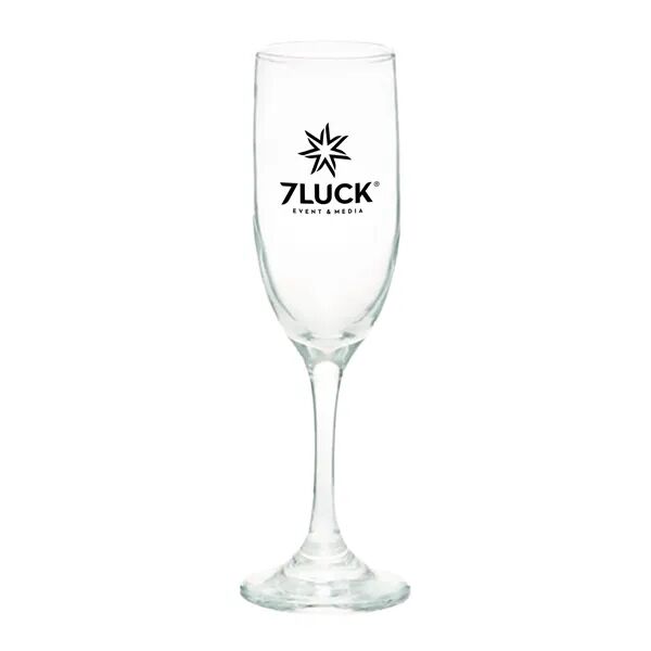 Main Product Image for Custom Printed Champagne Flute Glass 6.25 oz