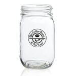 Buy Custom Printed Mason Jar Drinking Glass 16 oz