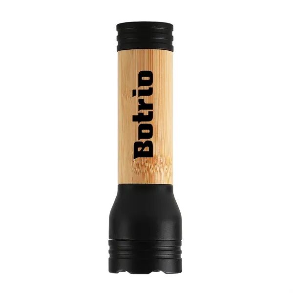 Main Product Image for Custom Printed Bamboo Rechargeable Flashlight