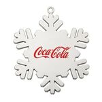 Buy Custom Printed Cast Silver Snowflake Ornament