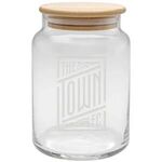 Buy Laser Etched Apothecary Jar with Bamboo Lid 26 oz. 