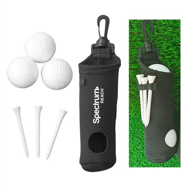 Main Product Image for Custom Printed Neoprene Golf Ball & Tee Holder