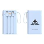 Buy Custom 10000 mAh Built in Cable Fast Charging Power Bank - 18W