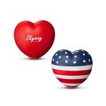 Buy Custom Printed Patriotic Heart Shape Stress Ball.