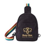 Buy Custom Printed b.free Rainbow Pride Recycled Cotton Crossbody 