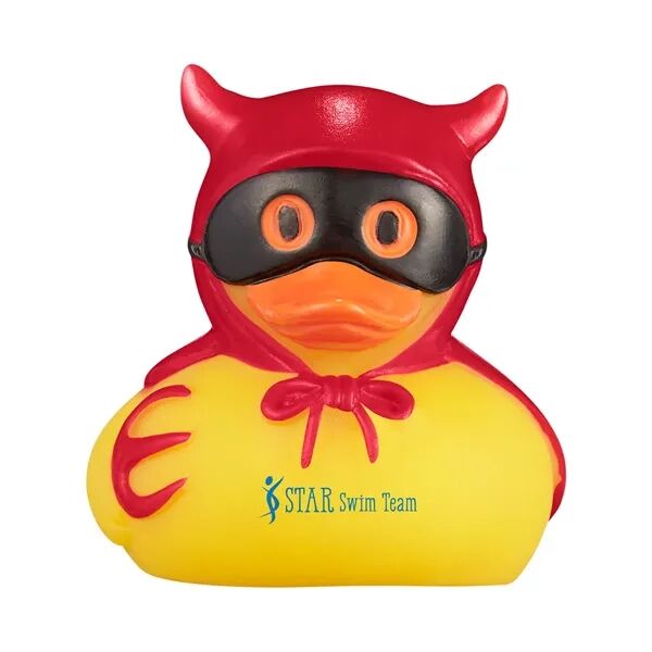 Main Product Image for Custom Printed Halloween Devil Rubber Duck.