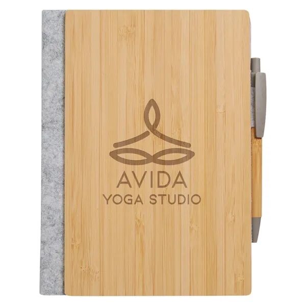 Main Product Image for Laser Engraved econscious Grove Refillable Bamboo Notebook & Pen