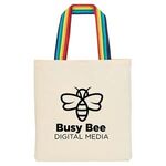 Buy Custom Printed b.free Rainbow Pride Recycled Cotton Tote Bag