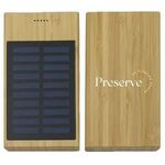 Buy Custom Printed 10,000 mAh Bamboo Solar Power Bank