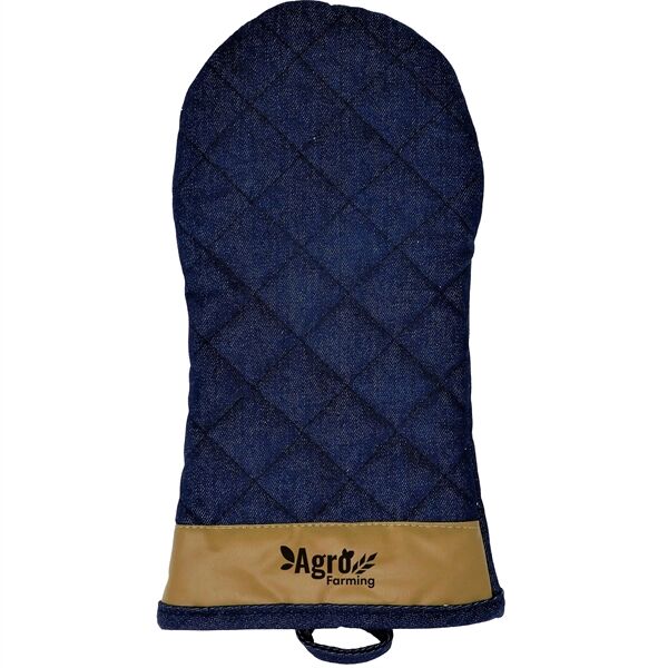 Main Product Image for Custom Printed Lindstrom Quilted Oven Mitt W/Vegan Leather