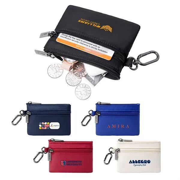 Main Product Image for Branded AeroLOFT Carabiner Zip Wallet