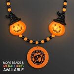 Buy Imprinted LED Hocus Pocus Pumpkins Beads with Medallion