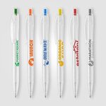 Buy Custom Printed Aqua Clear - RPET Recycled Plastic Pen