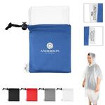 Buy Custom Printed PE Poncho With rPET Pouch