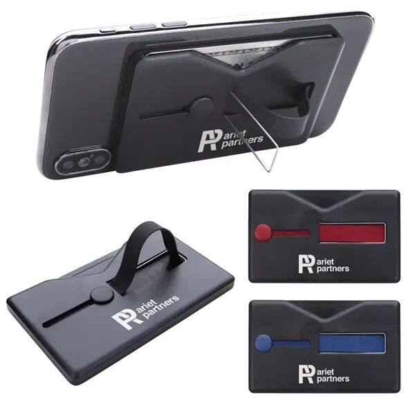 Main Product Image for Custom Printed Comfort Grip RFID Phone Wallet with Stand
