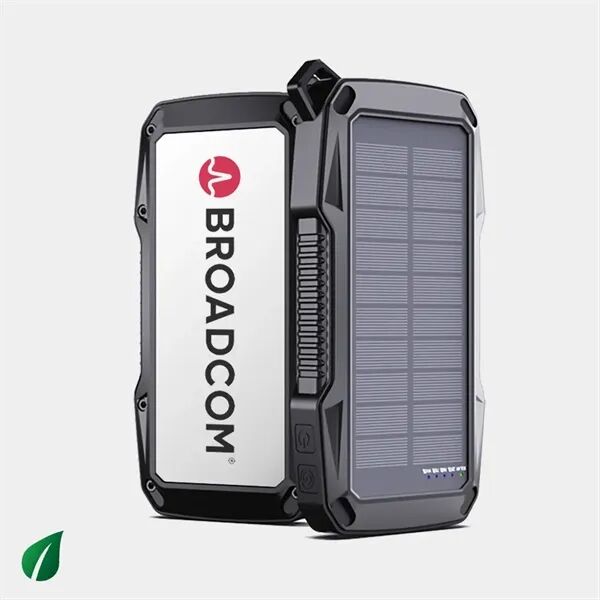 Main Product Image for Custom Printed Solar Qi 3.0 10,000 mAh Power Bank